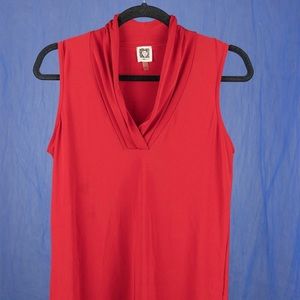 Red Anne Klein formal tank top